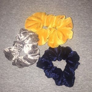 Pack of 3 Velvet Scrunchies
